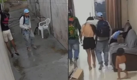VÍDEO: mulher e bebê são feitos de reféns após invasão de trio em casa de Manaus