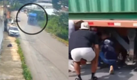 VÍDEO: Carreta desgovernada invade casa em Manaus e pessoa com deficiência passa por difícil resgate