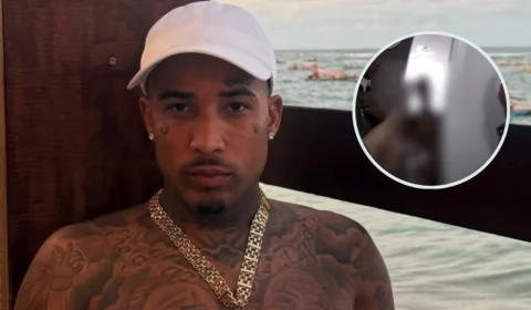 Vídeo mostra influenciador Gato Preto sendo preso pelado após acidente em SP