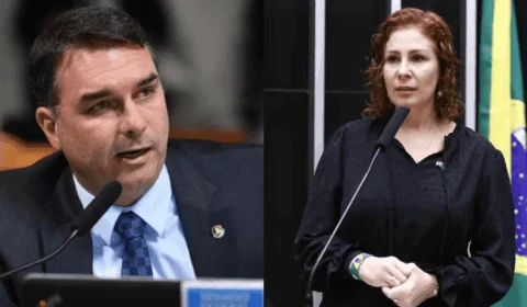 Na Itália, Flávio Bolsonaro diz que Zambelli ‘pode morrer na cadeia’ se voltar ao Brasil