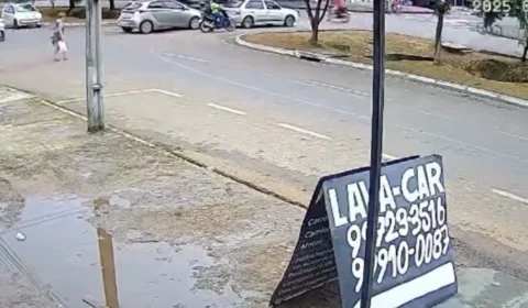 VÍDEO: idosa morre após ser atingida por motociclista em cruzamento de Sinop