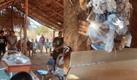 Família de idosa morta encontra lixo dentro de caixão em Aldeia Xerente no Tocantins