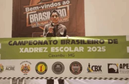 Prodígio do Acre conquista pódio em campeonato nacional de xadrez