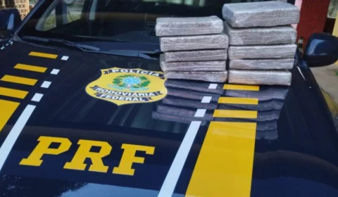 Mulher é presa com 10 kg de maconha em bagagem na BR-364