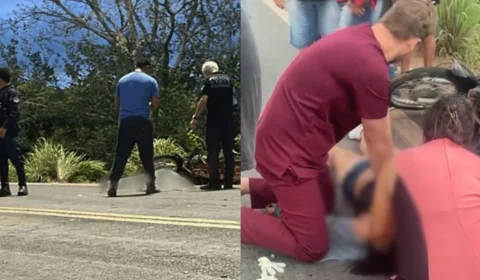 Colisão entre motos mata mulher e deixa filho e homem feridos na BR-174