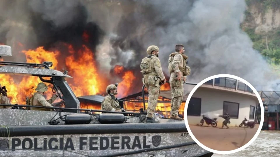 Confrontos entre garimpeiros e PF resultam em prejuízo de R$ 18 milhões em operação no Amazonas