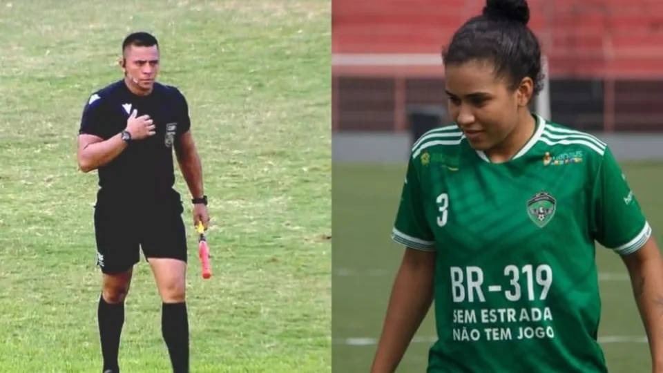 Árbitro é afastado após ex-namorada denunciar agressão; vítima é jogadora do Manaus FC