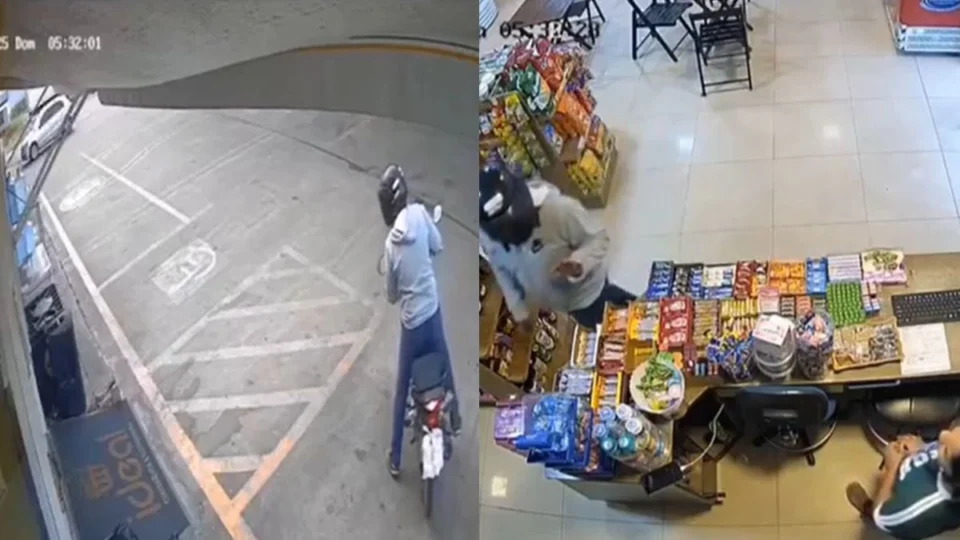 VÍDEO: Homem armado assalta conveniência no bairro Caimbé