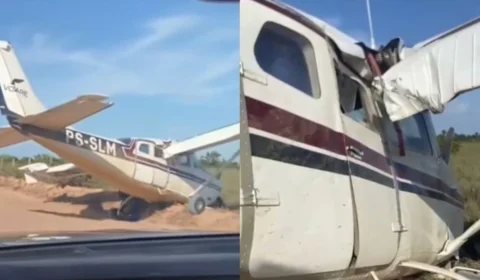 Avião da Voare faz pouso forçado em Alto Alegre