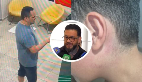 ‘Ele não consegue dormir’: pai de criança com tímpano perfurado por servidor em Manaus se manifesta