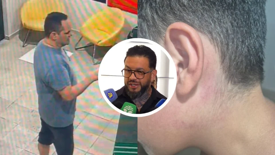 ‘Ele não consegue dormir’: pai de criança com tímpano perfurado por servidor em Manaus se manifesta