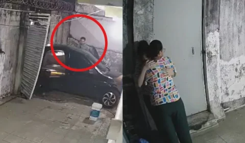VÍDEO: família é feita de refém durante assalto em garagem de casa em Manaus