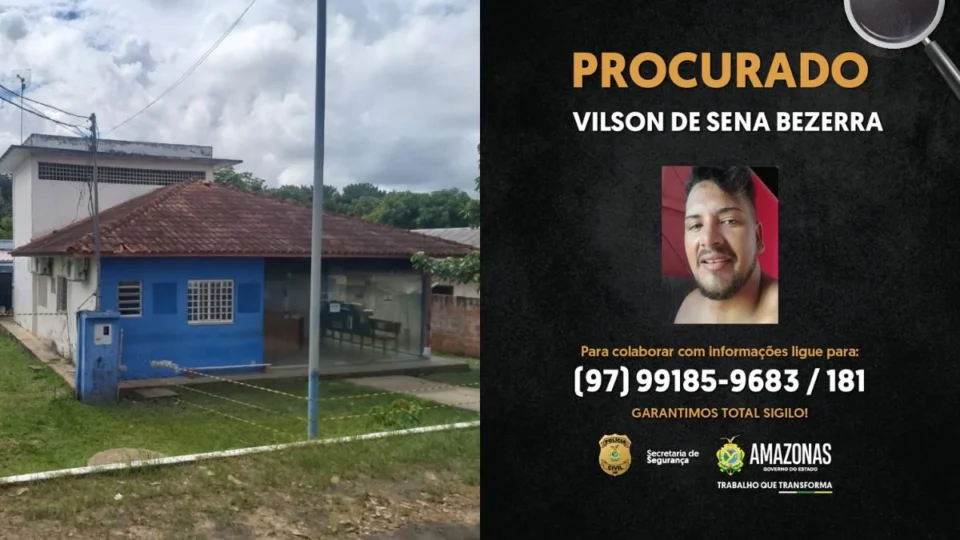 Homem é procurado suspeito de agredir ex e descumprir medida protetiva no Amazonas; polícia divulga foto