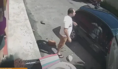 VÍDEO: idosa morre esmagada entre carros em acidente no bairro São José, em Manaus