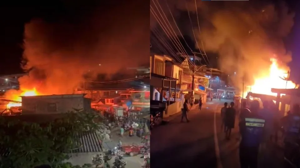 Incêndio destrói casa em Tefé e moradores salvam idosa; veja vídeo
