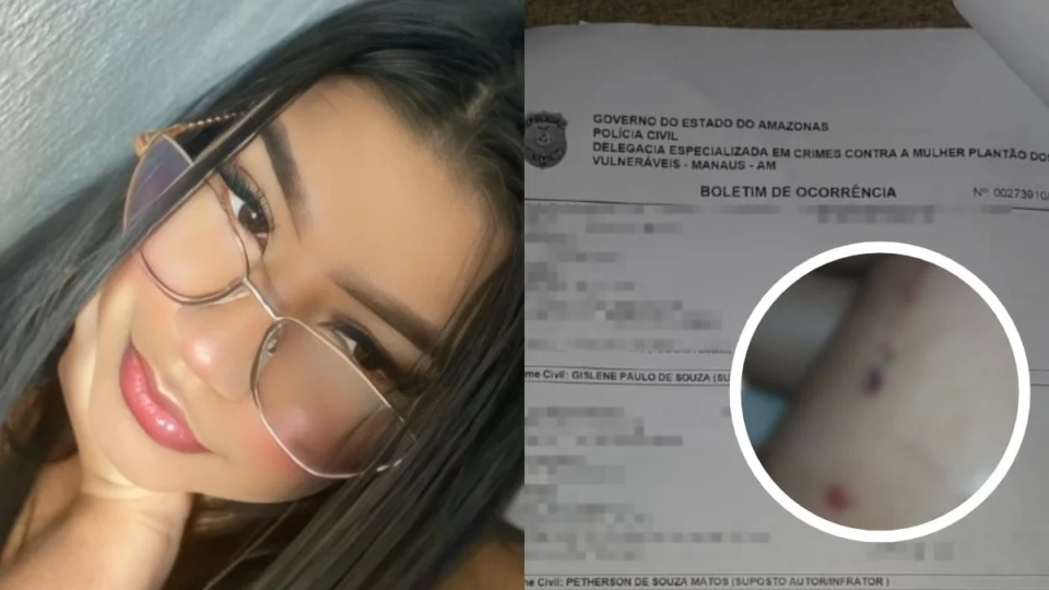 VÍDEO: jovem é agredida por companheiro e familiares e denuncia caso à polícia em Manaus; entenda