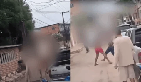 VÍDEO: jovens brigam na saída de adega em Manaus e confusão viraliza