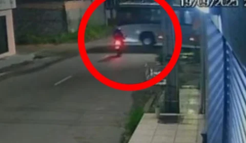 Vídeo mostra momento em que motociclista colide com ônibus em Manaus