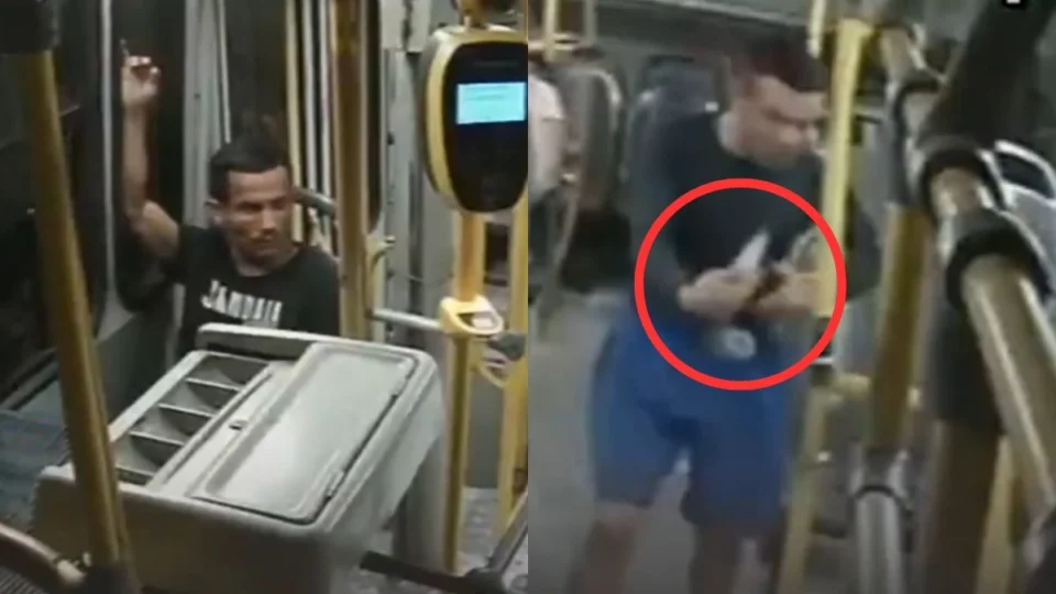 VÍDEO: dupla armada com facas assalta ônibus da linha 359 em Manaus