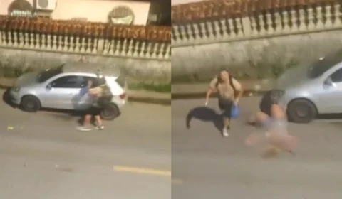 VÍDEO: policial atira contra ex-mulher e atual companheira, tenta invadir casa e foge em Manaus