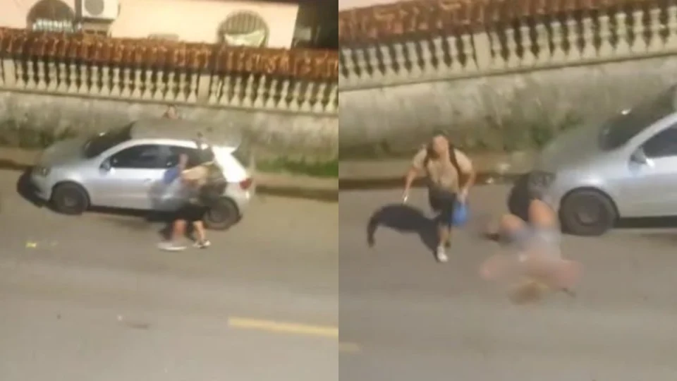 VÍDEO: policial atira contra ex-mulher e atual companheira, tenta invadir casa e foge em Manaus
