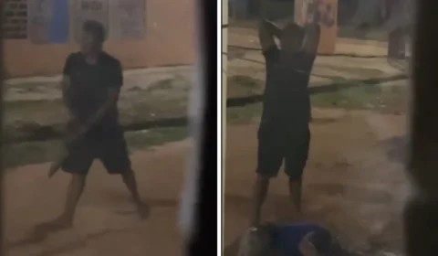 Vídeo flagra homem atacando violentamente vítima já desacordada