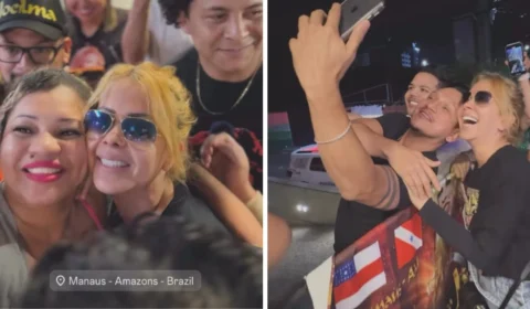 VÍDEO: Joelma desembarca para ‘Sou Manaus’ e causa alvoroço em aeroporto