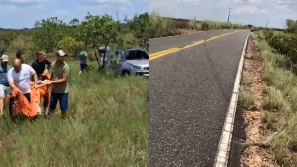 Mulher morre após carro capotar na RR-205 entre Boa Vista e Alto Alegre