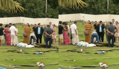 Sob forte comoção, bebê que havia ‘voltado a viver’ é sepultado no Acre