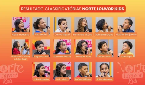 Norte Louvor Kids 2025 tem lista de classificados divulgada