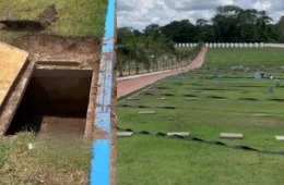 Sepultamento é interrompido após bebê recém-nascida chorar dentro de caixão em cemitério