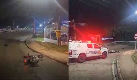 VÍDEO: dupla de assaltantes troca tiro com policiais em Manaus; um suspeito é preso