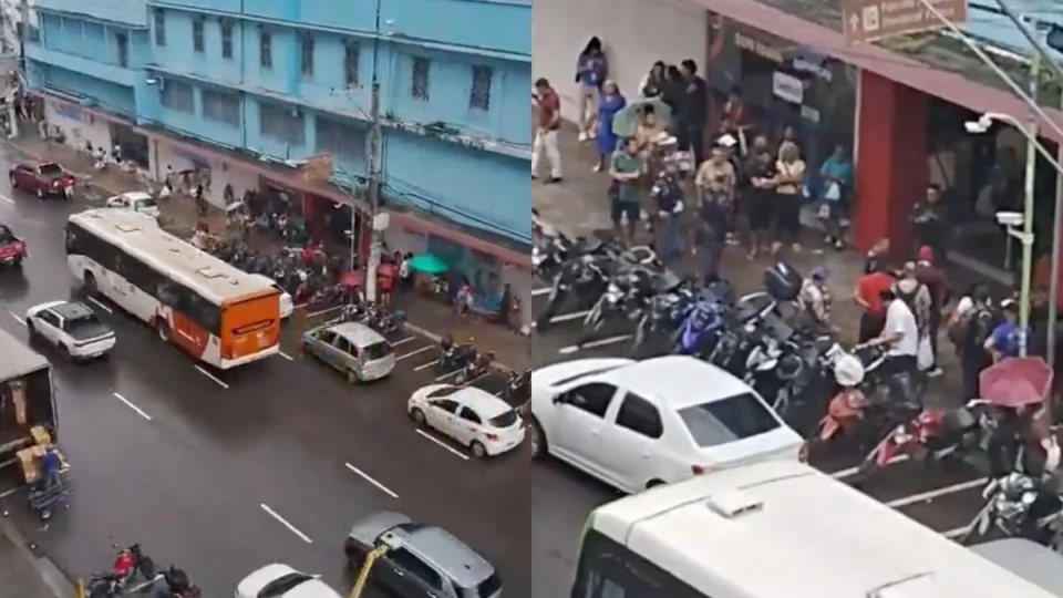 VÍDEO: homem é esfaqueado após perseguição de grupo no Centro de Manaus