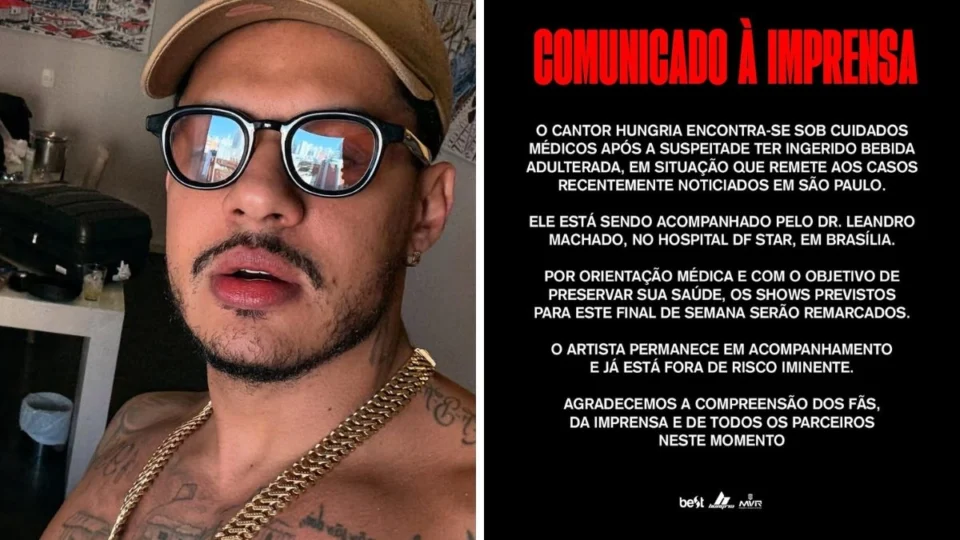 Hungria é internado em UTI após suspeita de bebida adulterada com metanol