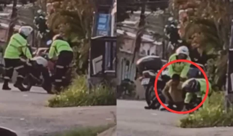 Vídeo mostra agentes de trânsito agredindo homem em bairro de Manaus