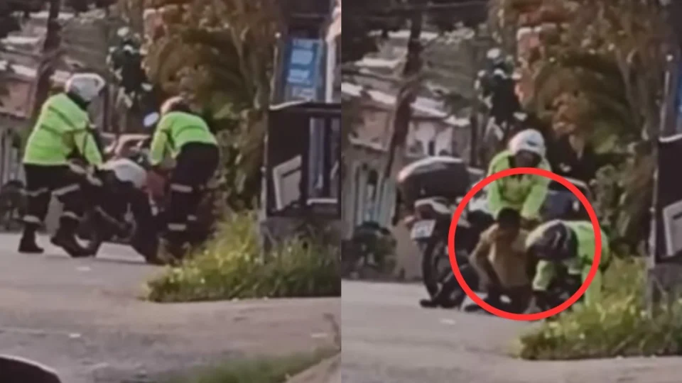 Vídeo mostra agentes de trânsito agredindo homem em bairro de Manaus