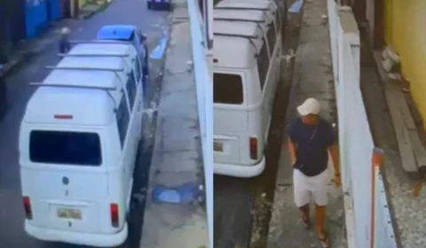 VÍDEO: suspeito arromba carro e leva mala com pertences da vítima em Manaus