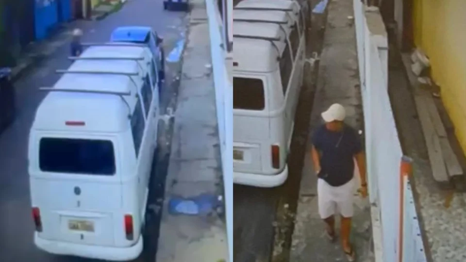 VÍDEO: suspeito arromba carro e leva mala com pertences da vítima em Manaus