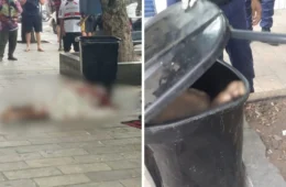 VÍDEO: Corpo de homem é encontrado dentro de lixeira no Centro de Manaus