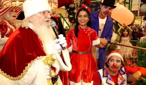 VÍDEO: Chegada do Papai Noel marca início das celebrações natalinas no Porto Velho Shopping