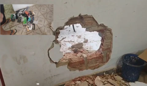 VÍDEO: Criminosos abrem buraco em parede e furtam duas lojas na José Amador dos Reis em Porto Velho