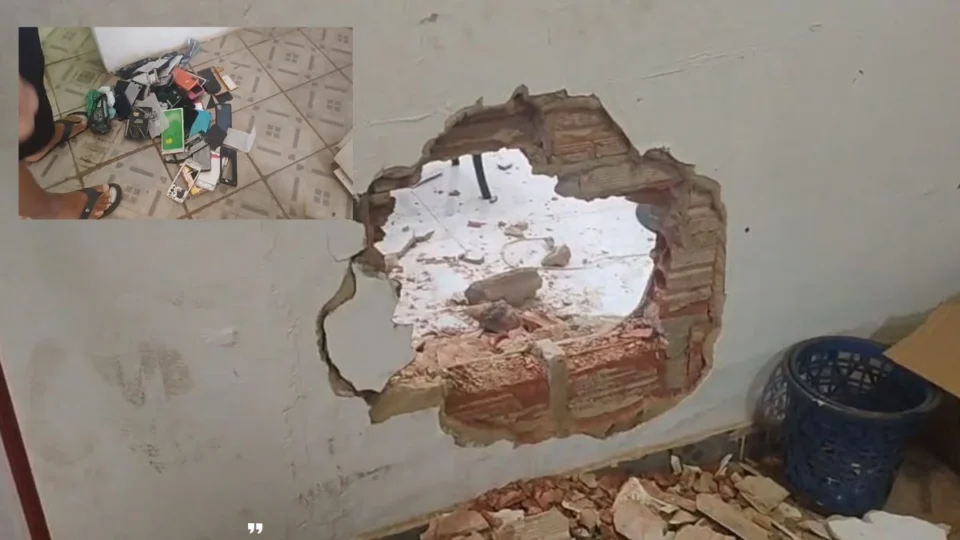 VÍDEO: Criminosos abrem buraco em parede e furtam duas lojas na José Amador dos Reis em Porto Velho
