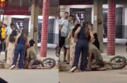 VÍDEO: pai imobiliza homem suspeito de assédio contra sua filha no interior do Acre