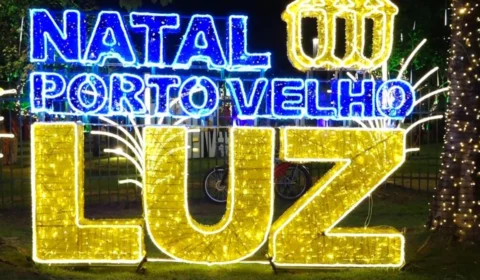 VÍDEO: Acendimento das luzes marca início do Natal Porto Velho Luz no Parque da Cidade