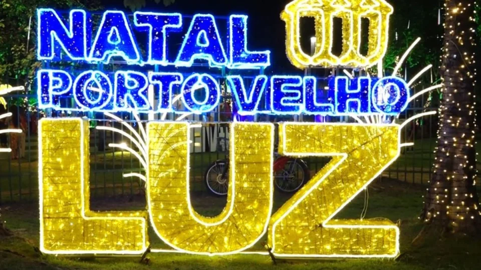 VÍDEO: Acendimento das luzes marca início do Natal Porto Velho Luz no Parque da Cidade