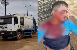 Garis protestam após colega ser agredido por recusar recolher descarte irregular de vidro em Rio Branco