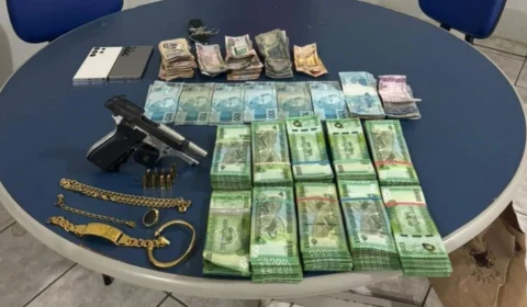 Guianense é preso com arma e mais de R$ 1 milhão em dinheiro no Centro