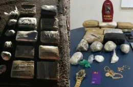Dupla é presa com mais de 10 kg de drogas em caminhão vindo de Manaus