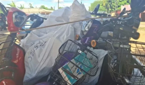 Receita Federal apreende bicicletas elétricas importadas ilegalmente da Guiana em Boa Vista