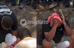 VÍDEO: Pai invade cova do filho após morte causada por caçamba tombada